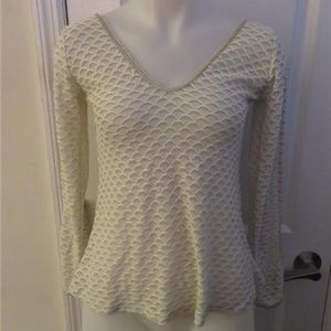 CECILIA PRADO GRAY/SILVER SHIMMER TOP SIZE PP/XS